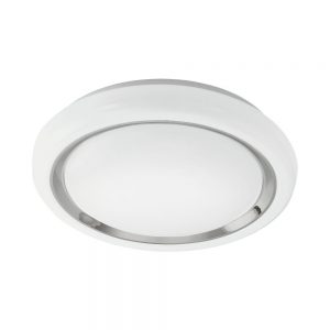 Plafoniera EGLO CAPASSO 96023 - LED 23W 2500lm 3000K D340mm - Otel - Crom - Alb
