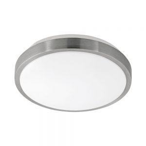 Plafoniera EGLO COMPETA 1 96032 - LED 18W 2000lm 3000K D245mm - Otel - Alb - Nichel Mat