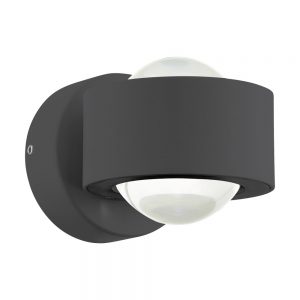 Aplica EGLO ONO 2 96049 - LED 2X2.5W 460lm 3000K - Aluminiu - Transparent