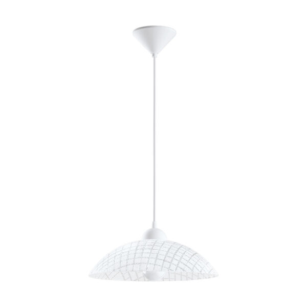 Pendul EGLO VETRO 96069 - E27 1X60W D350mm - Alb - Transparent