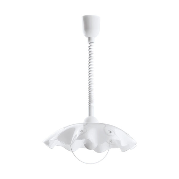 Pendul cristal EGLO VETRO 96072 - E27 1X60W D415mm - Alb - Transparent