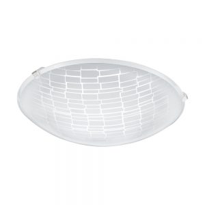 Plafoniera EGLO MALVA 1 96084 - LED 11W 950lm 3000K D250mm - Sticla cu decor - Alb