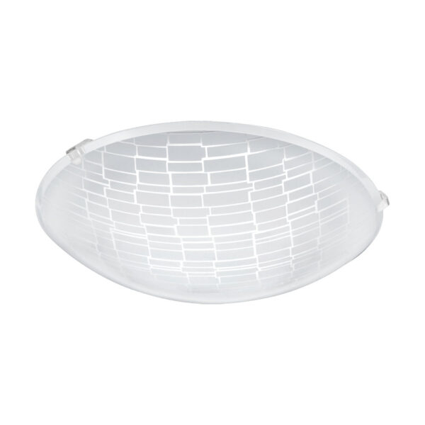 Plafoniera EGLO MALVA 1 96084 - LED 11W 950lm 3000K D250mm - Sticla cu decor - Alb