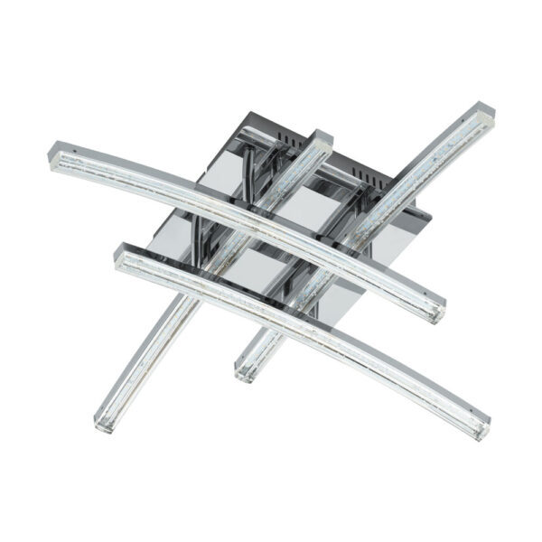 Plafoniera EGLO PERTINI 96093 - LED 4X5W 2320lm 3000K - Aluminiu - Otel - Transparent