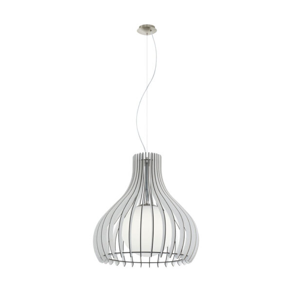 Pendul EGLO TINDORI 96211 - E27 1X60W D500mm - Alb