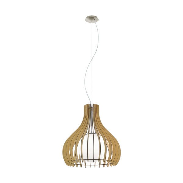 Pendul EGLO TINDORI 96214 - E27 1X60W D500mm - Alb - Artar