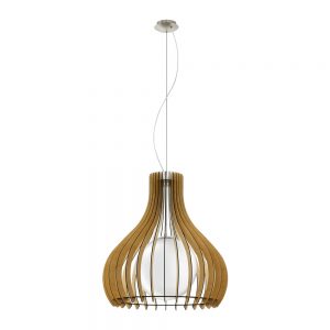 Pendul EGLO TINDORI 96215 - E27 1X60W D600mm - Alb - Artar
