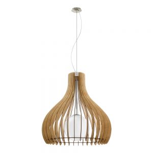 Pendul EGLO TINDORI 96216 - E27 1X60W D800mm - Alb - Artar