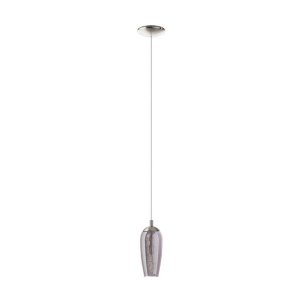 Pendul EGLO FARSALA 96343 - G9 1X3W D125mm - Transparent - Negru Transparent
