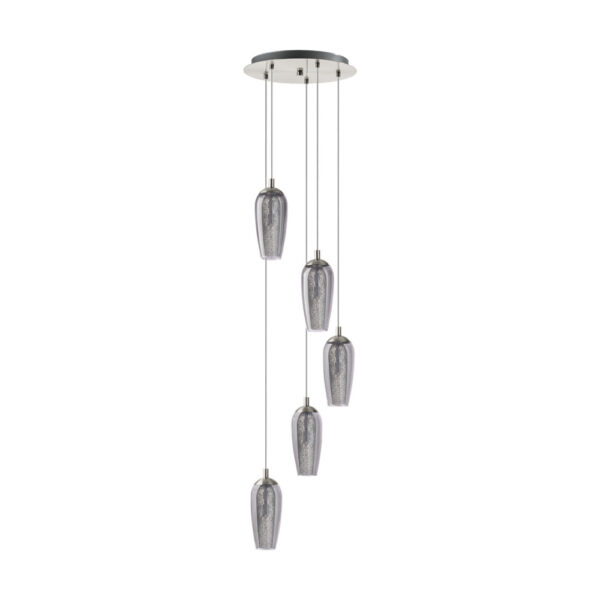 Lustra EGLO FARSALA 96345 - G9 5X3W D350mm - Sticla - Nichel Mat