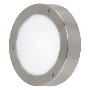 Plafoniera exterior EGLO VENTO 2 96365 - LED 1X5.4W 410lm 3000K IP44 D185mm - Inox - Alb