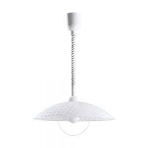 Pendul EGLO ALVEZ 96474 - E27 1X60W D420mm - Alb - Transparent