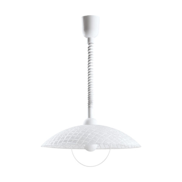 Pendul EGLO ALVEZ 96474 - E27 1X60W D420mm - Alb - Transparent