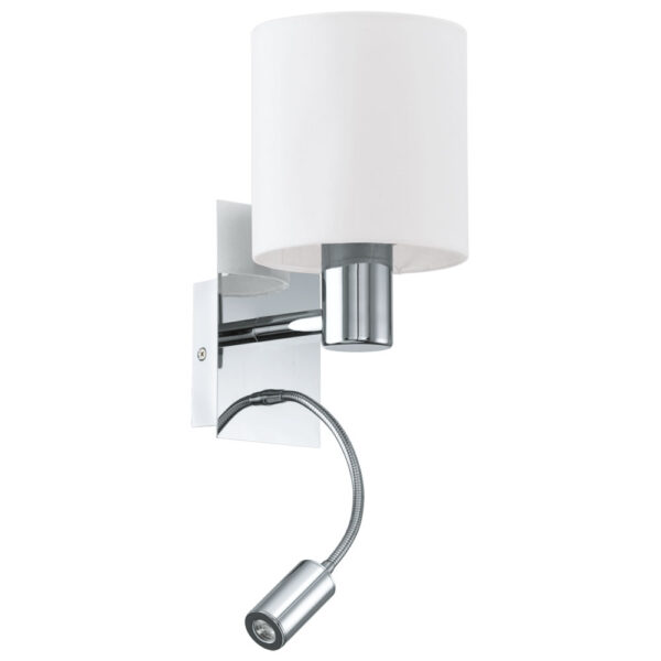 Aplica EGLO HALVA 96476 - E27;LED 1X40W;1X3.5W 380lm 3000K - Textil - Bej