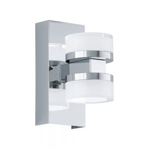 Aplica baie EGLO ROMENDO 1 96541 - LED 2X7.2W 1140lm 3000K IP44 - Otel - Transparent - Satinat