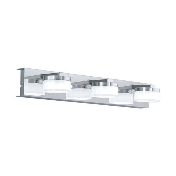Aplica baie EGLO ROMENDO 1 96543 - LED 3X7.2W 1710lm 3000K IP44 - Otel - Satinat - Transparent