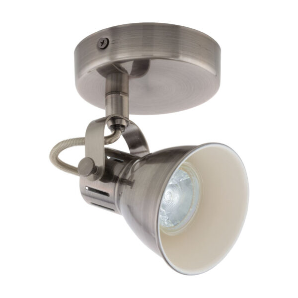 Aplica EGLO SERAS 96552 - GU10 1X3.3W D100mm - Otel - Nichel Antichizat - Crem