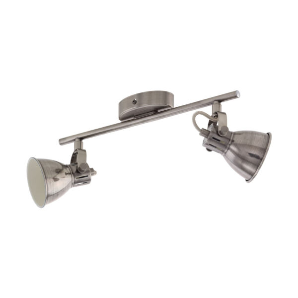 Plafoniera EGLO SERAS 96553 - GU10 2X3.3W - Otel - Nichel Antichizat - Crem