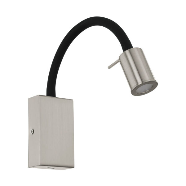 Aplica EGLO TAZZOLI 96567 - LED 3.5W 380lm 3000K - Plastic - Otel - Negru - Nichel Mat