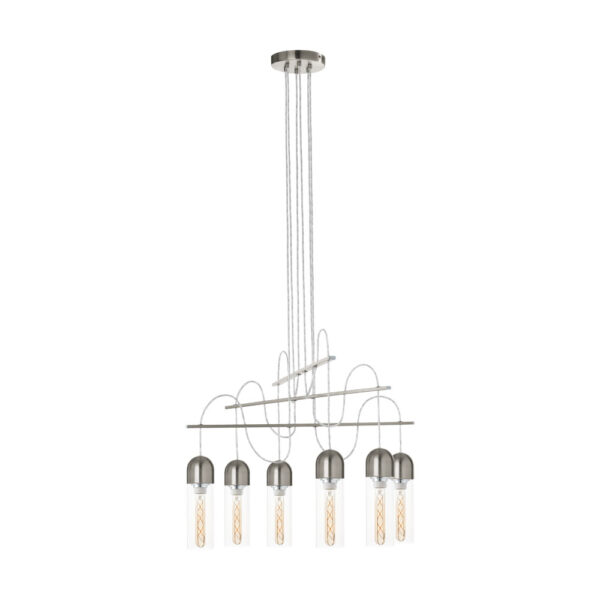 Corpuri de iluminat interior Hl-6 Nickel-Matt-Klar 'Zacharo' Eglo 96943