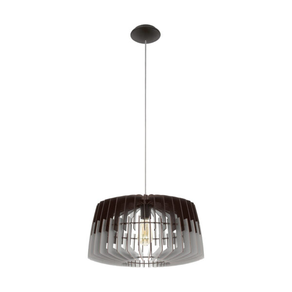 Pendul EGLO ARTANA 96956 - E27 1X60W D480mm - Gri - Negru