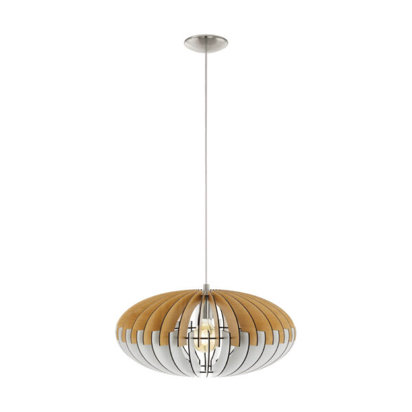 Pendul EGLO SOTOS 96963 - E27 1X60W D500mm - Alb - Natur