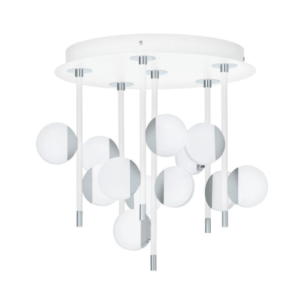 Plafoniera EGLO OLINDRA 96968 - LED 12X2.2W 3000lm 3000K D395mm - Otel - Satinat