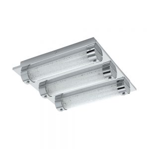 Plafoniera baie EGLO TOLORICO 97056 - LED 3X7W 3000lm 4000K IP44 - Cristal - Transparent