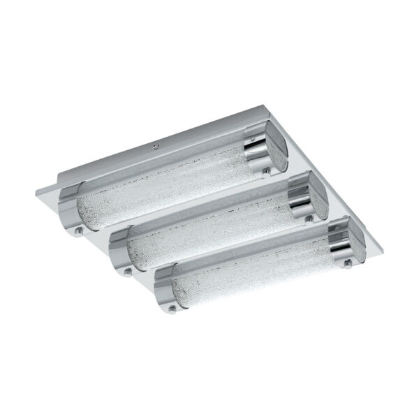 Plafoniera baie EGLO TOLORICO 97056 - LED 3X7W 3000lm 4000K IP44 - Cristal - Transparent