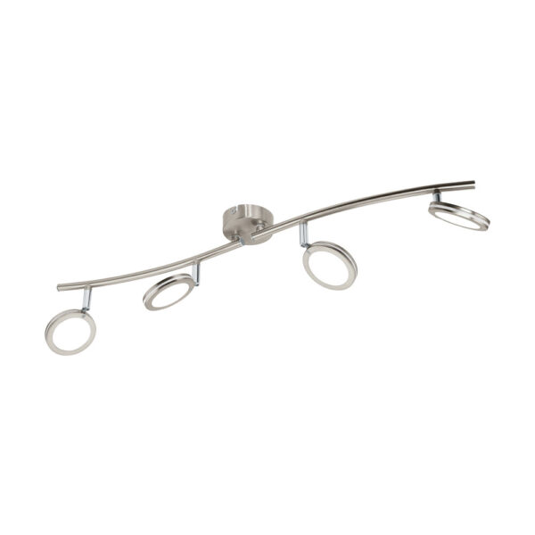 Spoturi iluminat Led-Wele-4 Nickel-M-Weiss 'Karystos' Eglo 97071