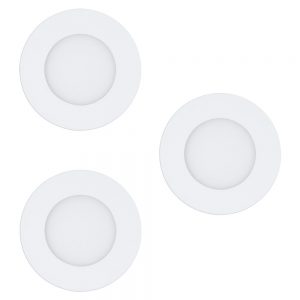 Spoturi iluminat Set 3Xled-Einbausp-D85 Weiss 'Fueva-Rw' Eglo 97111