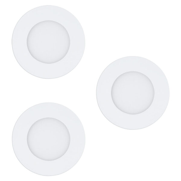 Spoturi iluminat Set 3Xled-Einbausp-D85 Weiss 'Fueva-Rw' Eglo 97111