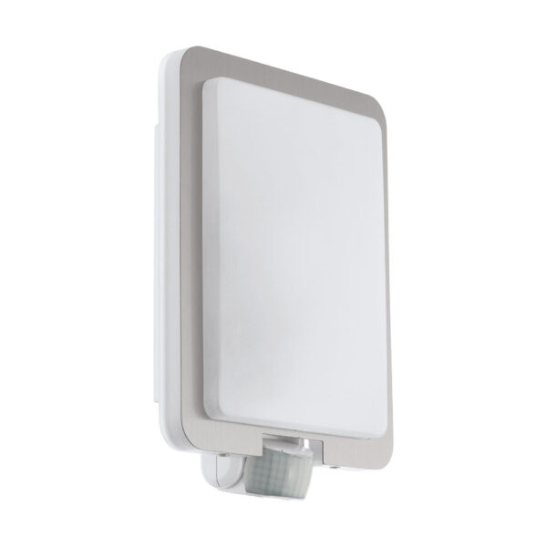 Aplica exterior EGLO MUSSOTTO 97218 - E27 1X28W IP44 - Plastic - Inox - Alb