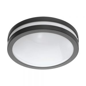 Plafoniera inteligenta exterior EGLO LOCANA-C 97237 - LED RGB 14W 1400lm 3000K IP44 D260mm - Otel zincat - Alb