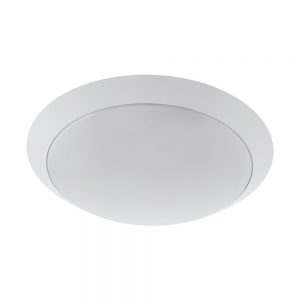 Plafoniera exterior EGLO PILONE 97254 - LED 1X11W 950lm 3000K IP44 D300mm - Otel - Plastic - Alb