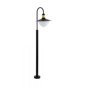 Stalp exterior EGLO SIRMIONE 97287 - E27 1X60W IP44 - Negru - Auriu