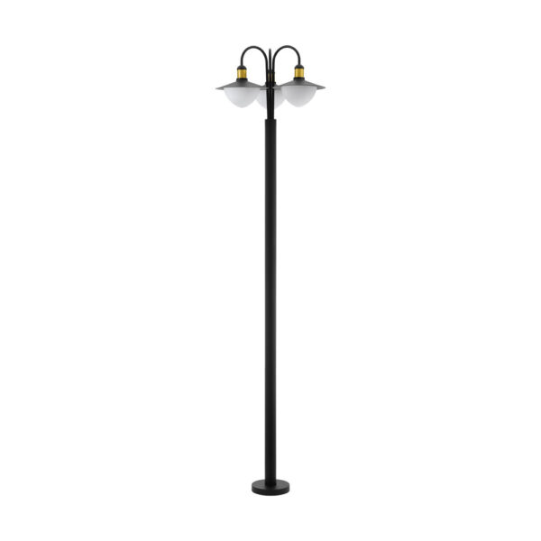 Stalp exterior EGLO SIRMIONE 97288 - E27 3X60W IP44 D550mm - Negru - Auriu