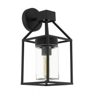 Aplica exterior EGLO TRECATE 97296 - E27 1X60W IP44 - Sticla - Negru