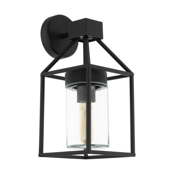 Aplica exterior EGLO TRECATE 97296 - E27 1X60W IP44 - Sticla - Negru