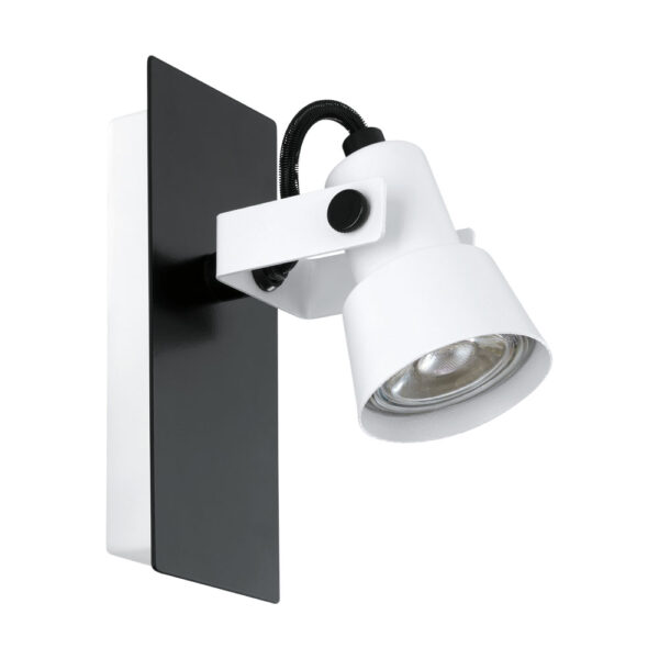 Aplica EGLO TRILLO 97371 - GU10 1X5W - Otel - Alb - Negru