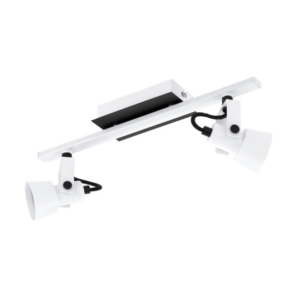 Plafoniera EGLO TRILLO 97372 - GU10 2X5W - Otel - Alb - Negru