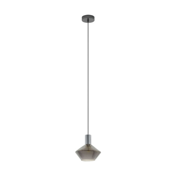 Pendul EGLO PONZANO 97423 - E27 1X60W D200mm - Negru Transparent