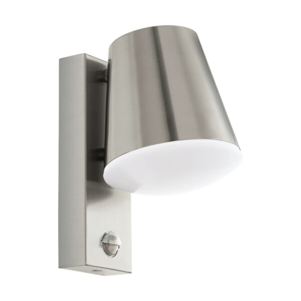 Aplica exterior EGLO CALDIERO 97453 - E27 1X10W IP44 - Inox - Alb