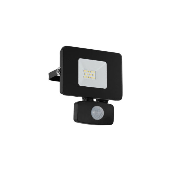 Proiector exterior cu senzor de miscare EGLO FAEDO 3 97459 - LED 10W 900lm 5000K IP44 - Negru