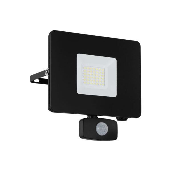 Proiector exterior cu senzor de miscare EGLO FAEDO 3 97462 - LED 30W 2750lm 5000K IP44 - Negru