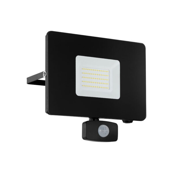 Proiector exterior cu senzor de miscare EGLO FAEDO 3 97463 - LED 50W 4800lm 5000K IP44 - Negru