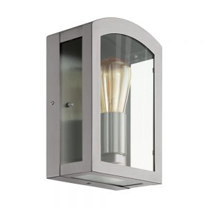 Corpuri de iluminat exterior Al-Wl-1 E27 Edelstahl-Klar 'Paretta' Eglo 97477