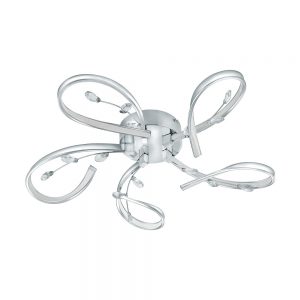 Plafoniera EGLO VALLEMARE 97487 - LED 5X6.6W 4000lm 3000K D650mm - Cristal - Transparent - Alb