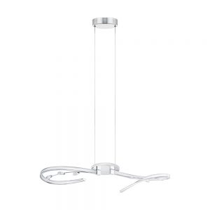 Lustra cristal EGLO VALLEMARE 1 97488 - LED 2X8W 2200lm 3000K - Cristal - Alb - Transparent