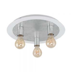 Plafoniera EGLO PASSANO 97495 - E27 3X4W D450mm - Otel - Argintiu - Alb